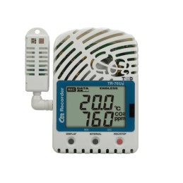 TR-76Ui Registrador para Medir Temperatura, Humedad y CO2 hasta 9.999 ppm