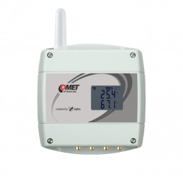 W0841E Wireless temperature sensor with 4 external Pt1000 probes with CINCH connector, IoT Sigfox