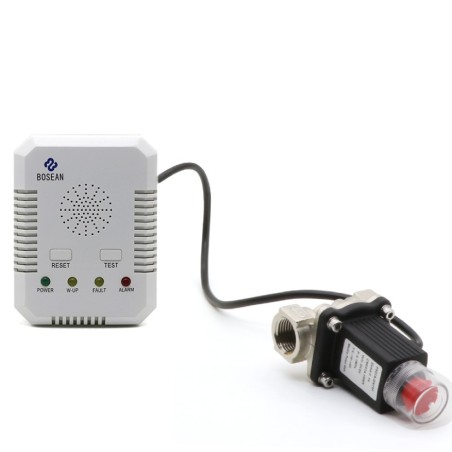 BH-H3 Gas Alarm With Shut off Valve