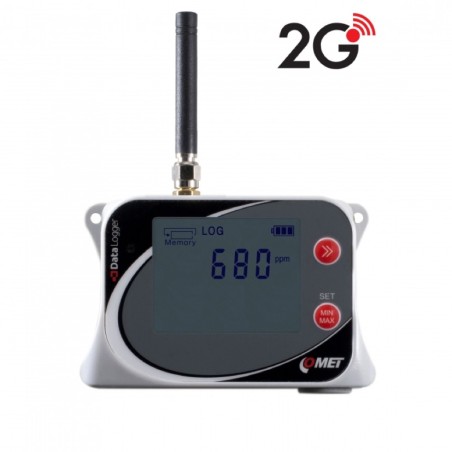 U8410M Registrador de Datos de CO2 Inalámbrico IoT con sensor Integrado y Módem 2G