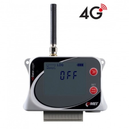 U7844G IoT Wireless Four channel Datalogger with pulse and two-state inputs, with built-in 4G modem