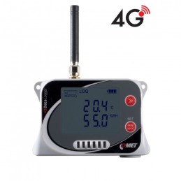 U0121G Registrador de Temperatura inalámbrico IoT para 2 sondas Externas, con Módem 4G Integrado