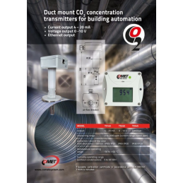 T5245 Transmissor de concentração de CO2 com saída de 0-10 V, montagem em conduta