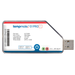 S1 PRO tempmate.® REGISTRADOR DE TEMPERATURA. USB Uso único MYJ