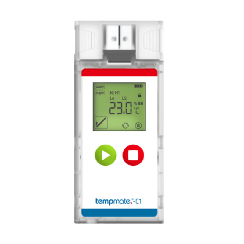 C1 tempmate Registador de Temperatura USB Múltiplas Ativações