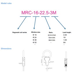 MRC-16 Mini bobina Rogowski flexible M&J