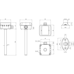 KLT/A Transductor de Calidad del Aire para VOC de Gases mixtos y Temperatura