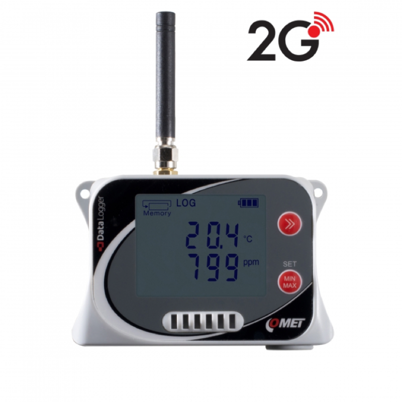 U4440M IoT Wireless Temperature, Relative Humidity, CO2 and atmospheric pressure Datalogger with built-in 2G modem