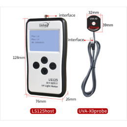 LS125 UV Light Meter +UVA-X0 Probe