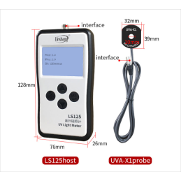 LS125 UV Light Meter +UVA-X1 Probe