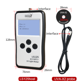 LS125 UV Light Meter+UVA-X2 Probe