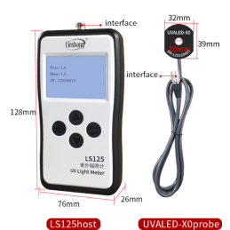 LS125  UV Light Meter +UVALED-X0 Probe