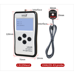 LS125 UV Light Meter +UVALED-X3 Probe