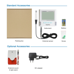 A2000-TH  Sound & Light Alarm Hygro-thermometer