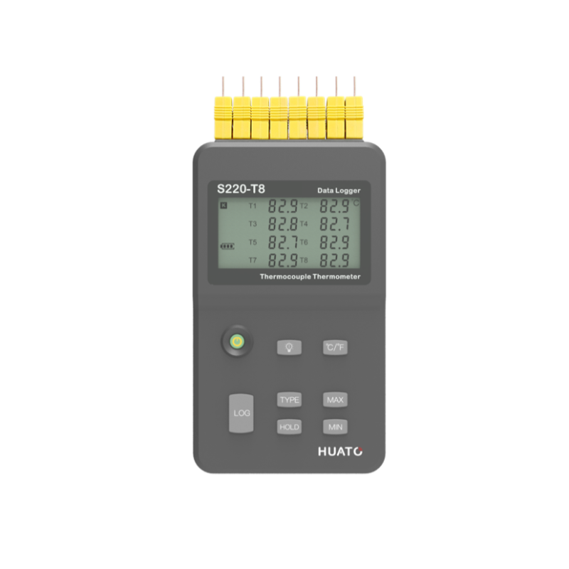 S220-T8 Registrador de Dados de Temperatura de Termopar portátil Multicanal