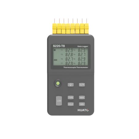 S220-T8 Registrador de Dados de Temperatura de Termopar portátil Multicanal