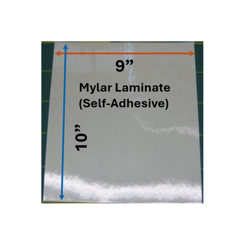 MYJ-49030004 Laminado Mylar (autoadesivo) - 9" x 10"