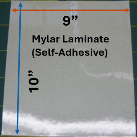 MYJ-49030004 Laminado Mylar (autoadesivo) - 9" x 10"