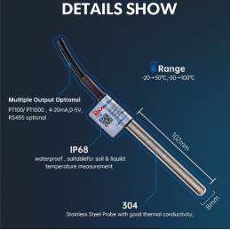 RK500-01 Soil / Liquid Temperature Sensor