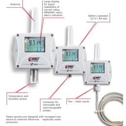 W0846 Sensor de Temperatura Inalámbrico IoT para 3 Termopares Externos y 1 Sensor de Temperatura Interno