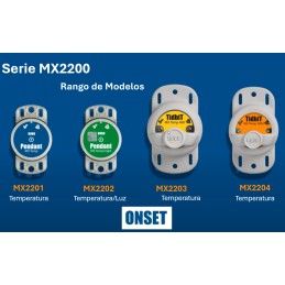 M&J MX2204 Registrador de datos HOBO TidbiT MX Temperatura del Agua