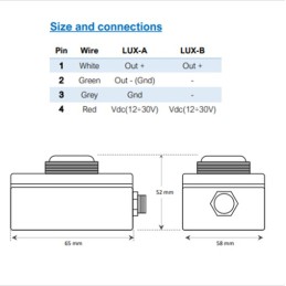 LUX Illuminance sensor MYJ