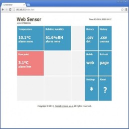 T3610 Web Sensor com PoE - termómetro higrómetro MYJ