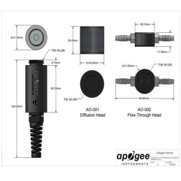 AO-001 Oxygen Sensor / Meter Diffusion Head