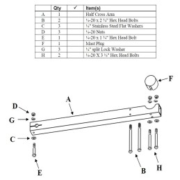 M-CAB Half Cross Arm